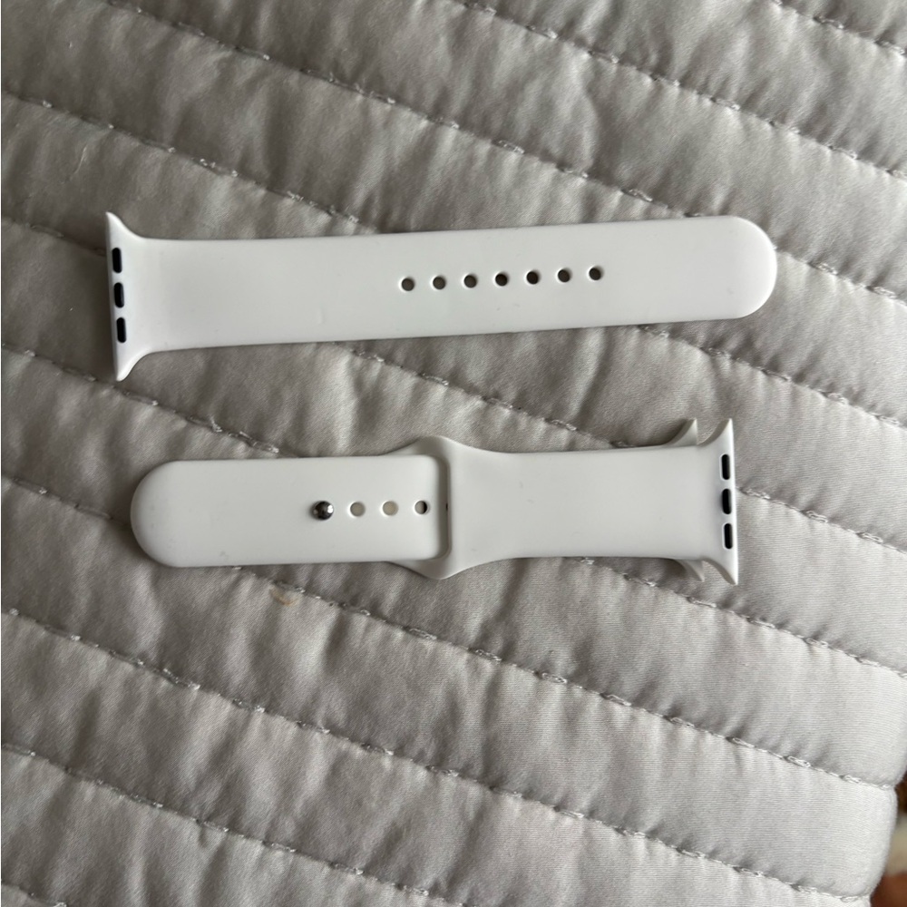 White Silicone Watch Band